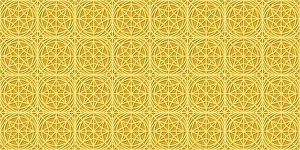Classic Islamic Decoration Drucke: Islamic gold ornament vector seamless pattern