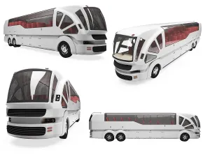 Local Traffic Scene Drucke: Isolated collection of concept bus