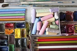 Colored Pencils Drucke: Items for drawing and art: crayons