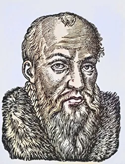 European Historical Depiction Drucke: Jacques Cujas, Cujacius or Jacques de Cujas