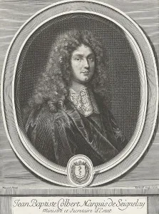 Historic Figure Portrait Drucke: Jean-Baptiste Colbert