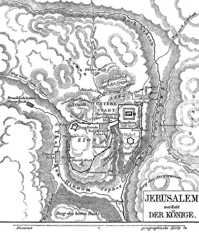 Old Testament Geography Drucke: Jerusalem in the time of the kings