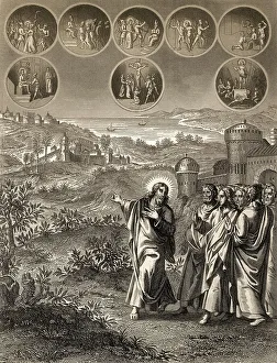 Jesus Christ Crucifixion Image Drucke: Jesus predicting his own death