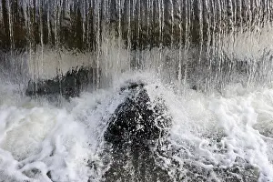 Waterfall Landscape Photography Drucke: The jets of water falling on rocks