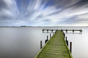 Long Exposure Photography Germany Drucke: Jetty in Olgahafen on Lake Dummer