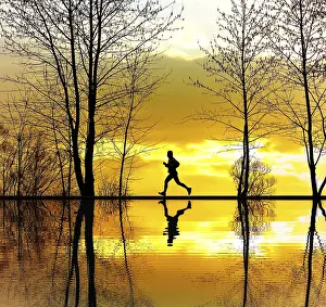 Fitness Runner Drucke: Jogging