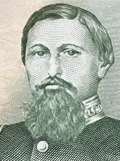 Paraguay Drucke: Porträt von José Diaz aus paraguayischer Geld - Guarani