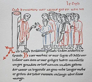 Historical Religious Texts Drucke: Joseph, in front of his brethren