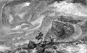 Studio Background Photos Drucke: Joshua Commanding the Sun to Stand Still
