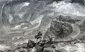 Religious Texts Scripture Drucke: Joshua Commanding the Sun to Stand Still