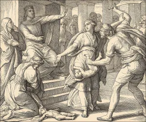 Julius Schnorr Von Carolsfeld Paintings Drucke: The Judgment of Solomon, Old Testament