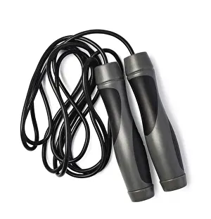Leisure Activity Drucke: Jumping rope on white background