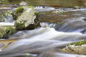 Waterfall Landscape Photo Drucke: Kalte Bode, autumn, Kalte, Bode