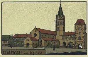Karlplatz in Eisenach, Thüringen