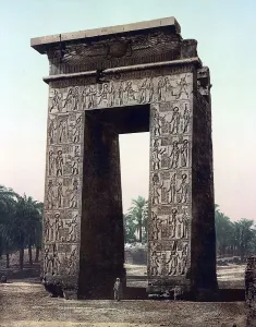 Historical Architectural Drawings Drucke: Karnak, Pylon of Evergete, Egypt