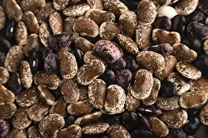 Top View Flat Lay Drucke: Kidney beans texture, top view