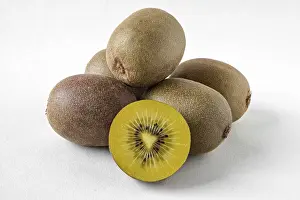 Nutrition Meal Ideas Drucke: Kiwi fruit on a white background