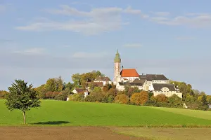 Autumn Nature Photography Drucke: Kloster Andechs, Benedictine Monastery