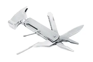 Empty Space For Text Drucke: Knife with a hammer on a white background