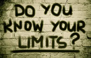 Motivational Quote Drucke: Do You Know Your Limits Concept