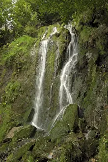 Moss Covered Waterfall Drucke: Konigshutter waterfall