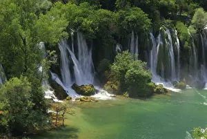 Bosnien Und Herzegowina Drucke: Kravica-Wasserfälle, Kravica-Wasserfall
