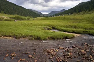 No People Mountain Stream Drucke: The Kremsbach in Schonfeld