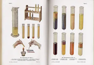 Laboratory Inspection Drucke: Laboratory analysis of urine, c