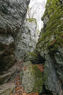 Baden Wurttemberg Landscape Photography Drucke: The ladder at the rocks