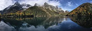 South Tyrol Austria Drucke: Lake Antholz
