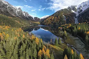 Frozen Water Body Europe Drucke: Lake Antholz