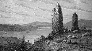 Black And White Lake Scene Drucke: Lake Champlain, Lake Champlain