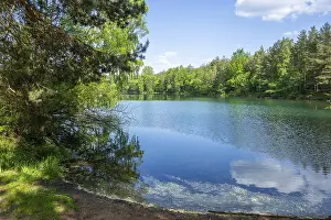 European Landscape Photo Drucke: Lake with reflection of the landscape