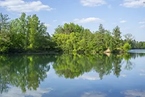 Bavaria Lake Drucke: Lake with reflection of the landscape