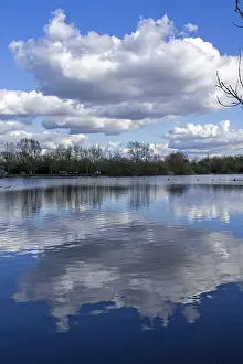 European Water Bodies Drucke: Lake, water, clouds, reflections