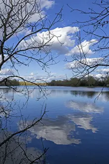 British Countryside Landscapes Drucke: Lake, water, clouds, reflections