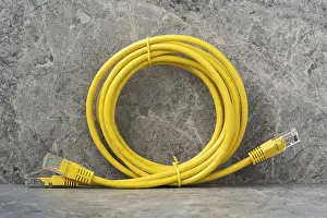 Digital Data Transmission Drucke: LAN network connection ethernet cables