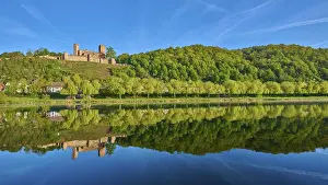 Deserted Castle Fortress Drucke: Landscape with castle and trees