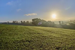Landscape Photography Germany Drucke: Landscape, grain field, forest