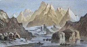 South American Countryside Scenes Drucke: Landscape at the Strait of Magellan