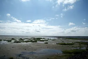Northern Germany Beach Drucke: Landscape at the water