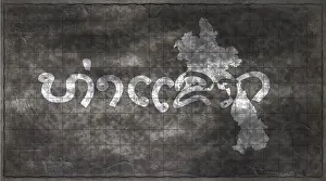 Drucke von Laos Thakhek Chalkboard Typography Map Karte Drucke: Laos Thakhek Chalkboard Typography Map