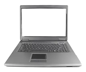 Modern Architecture Design Drucke: Laptop isolated