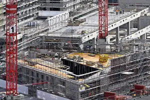 Construction Worker Image Drucke: Large construction site