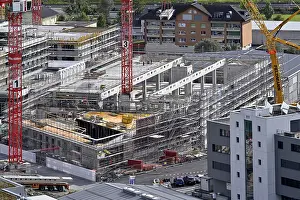 Construction Worker Images Drucke: Large construction site