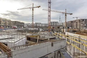 Large Construction Sites In Europe Drucke: Large construction site on Riedberg