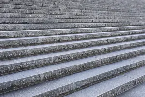 Textured Background Image Drucke: Large diagonal staircase, textured background structure
