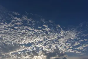 Southern Germany Weather Drucke: Large fleecy clouds (Altocumulus)