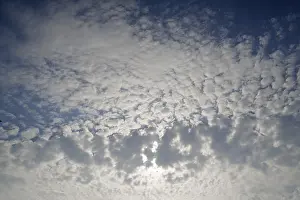 Cirrocumulus Cloud Formation Drucke: Large fluffy clouds, altocumulus clouds