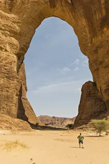 Eroded Landscape Africa Drucke: Third largest rock arch in the world